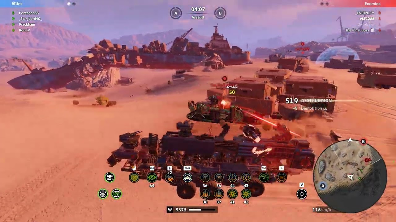 Crossout Levi CW L0V3 vs KRAKN