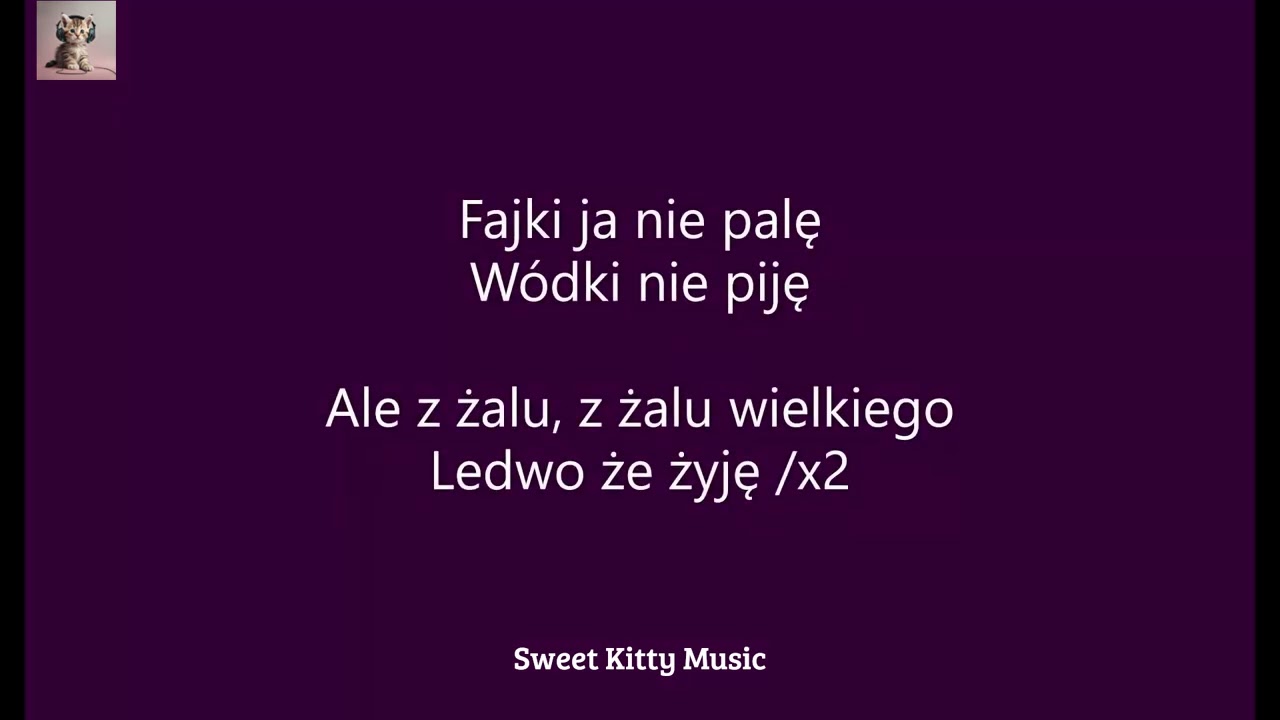 A wszystko te czarne oczy - Krzysztof Krawczyk (tekst) [Sweet Kitty Music]