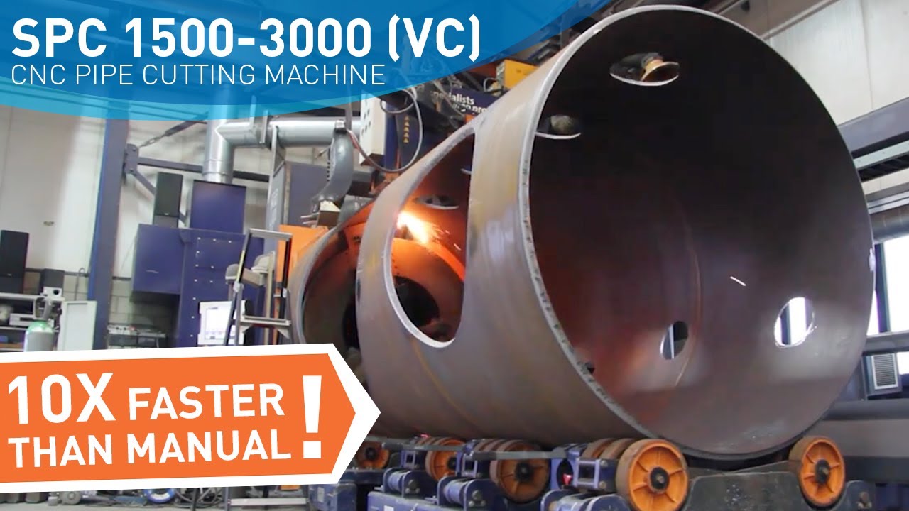 Pipe & vessel cutting automation: SPC 1500 - 3000 PT / VC cutting machine for up to 3.000 mm (118