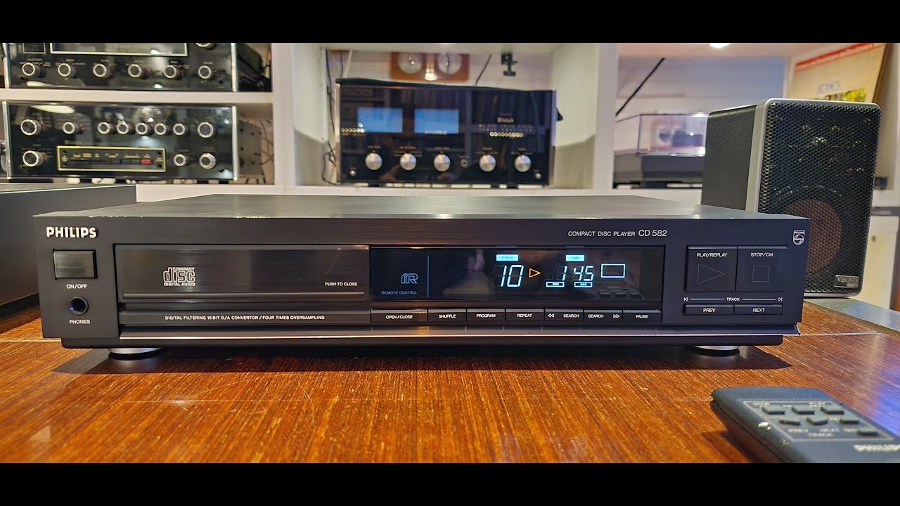 PHIKIPS CD-582 high fidelity cd player TDA-1541 -test-