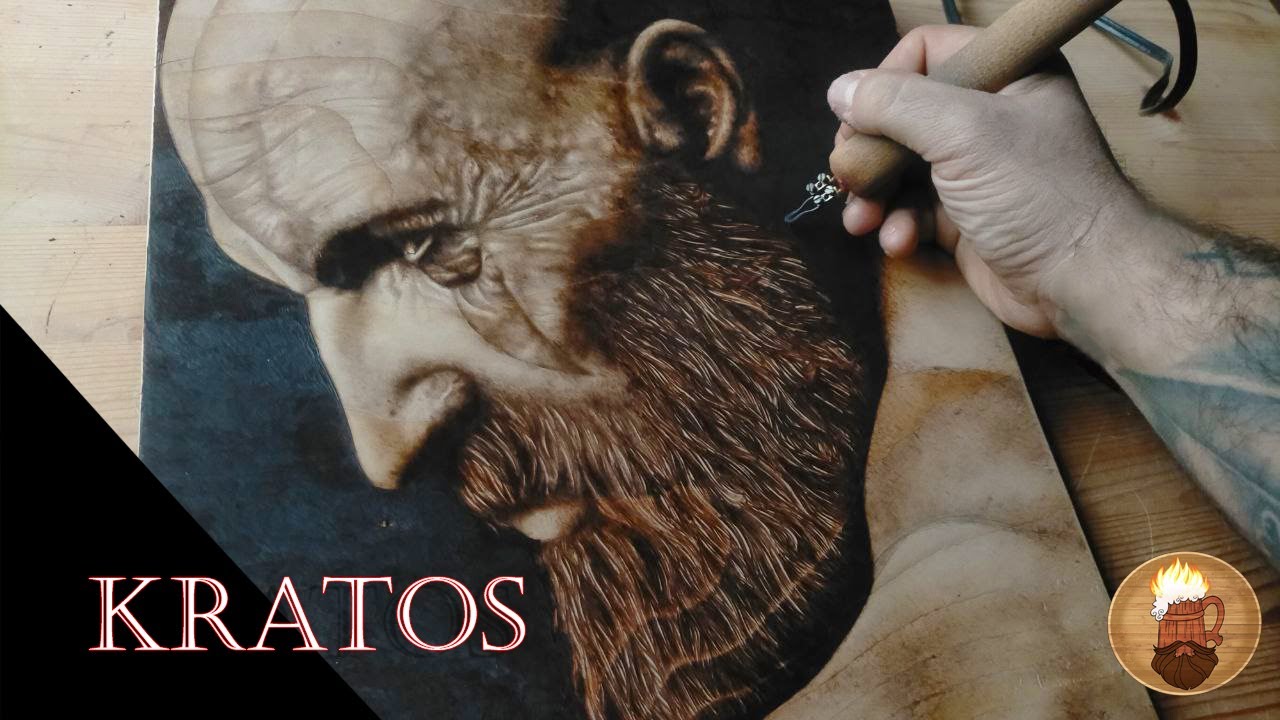 SPEED DRAWING EPICO: PIROGRAFIA DI KRATOS