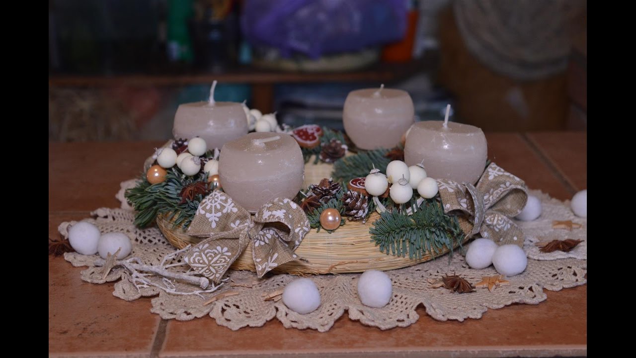 Adventi koszorú készítés