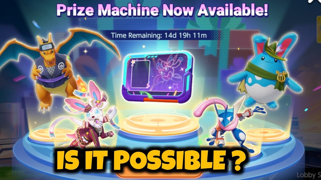 Prize Machine gives you 4 Free Holowears - Pok&eacute;mon Unite
