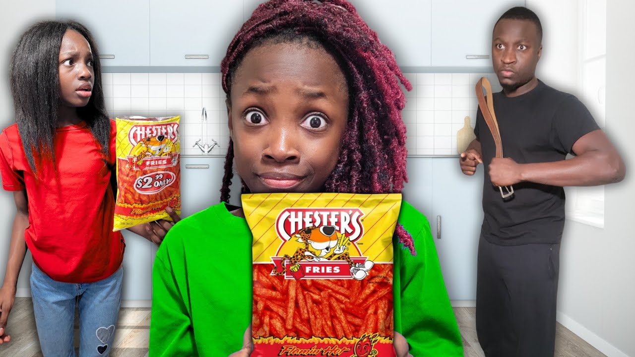 SIBLINGS STEALS HOT FRIES AFTER DAD TAKE THEM AWAY!
