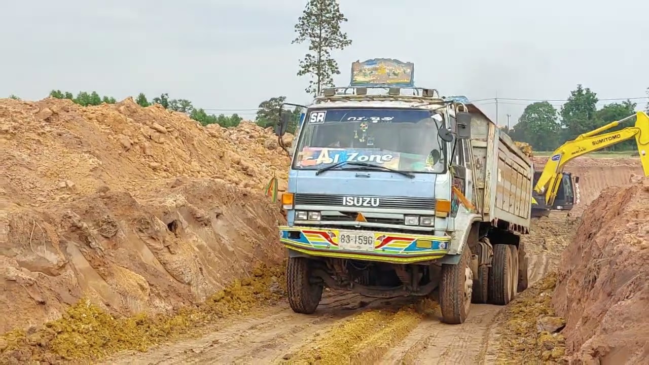 สายแบกจัดให้ เจอชัน เจอหนืด สิบล้อ FM3F ROCKY DECA VICTOR DUMP TRUCK EP.9294