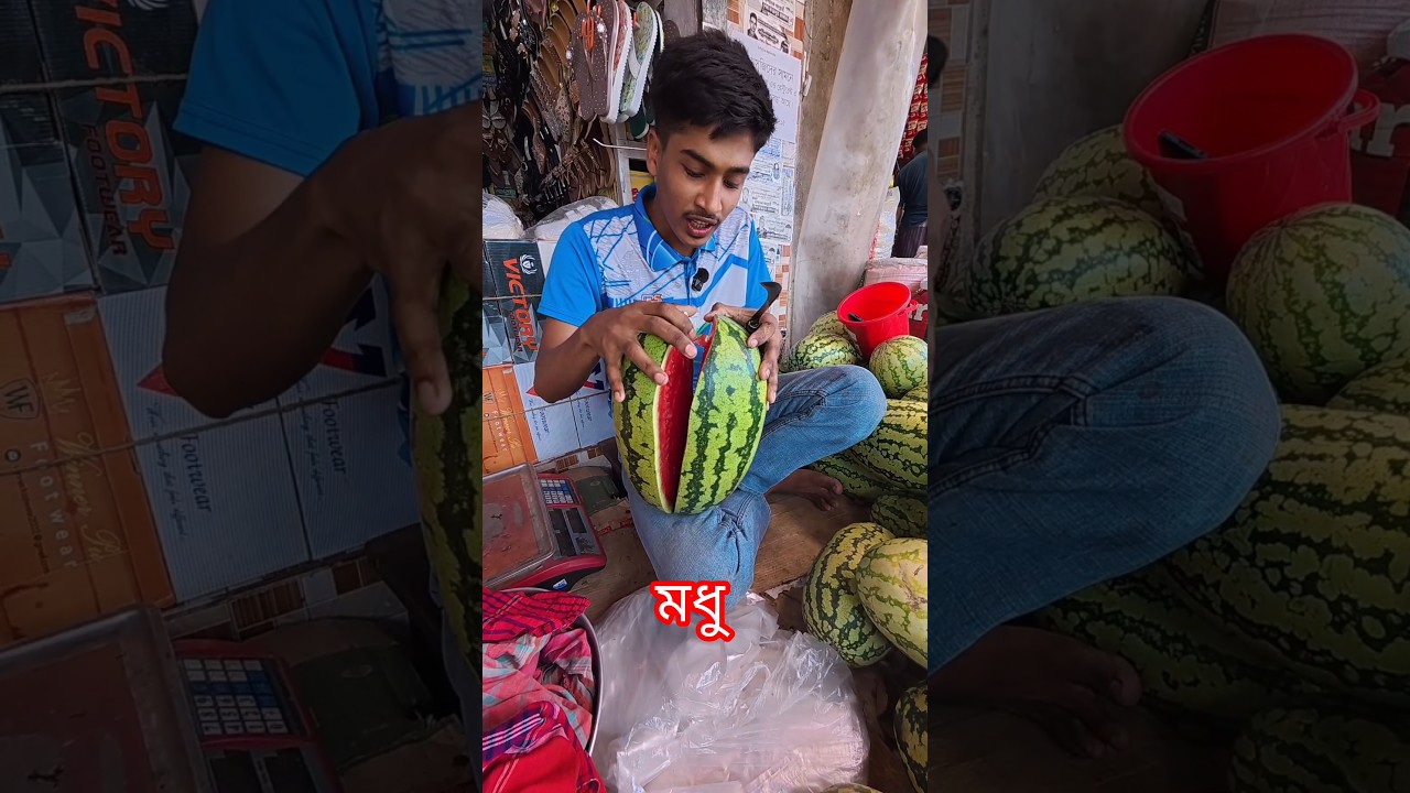 amazing watermelon cutting skill in Bangladesh🍉