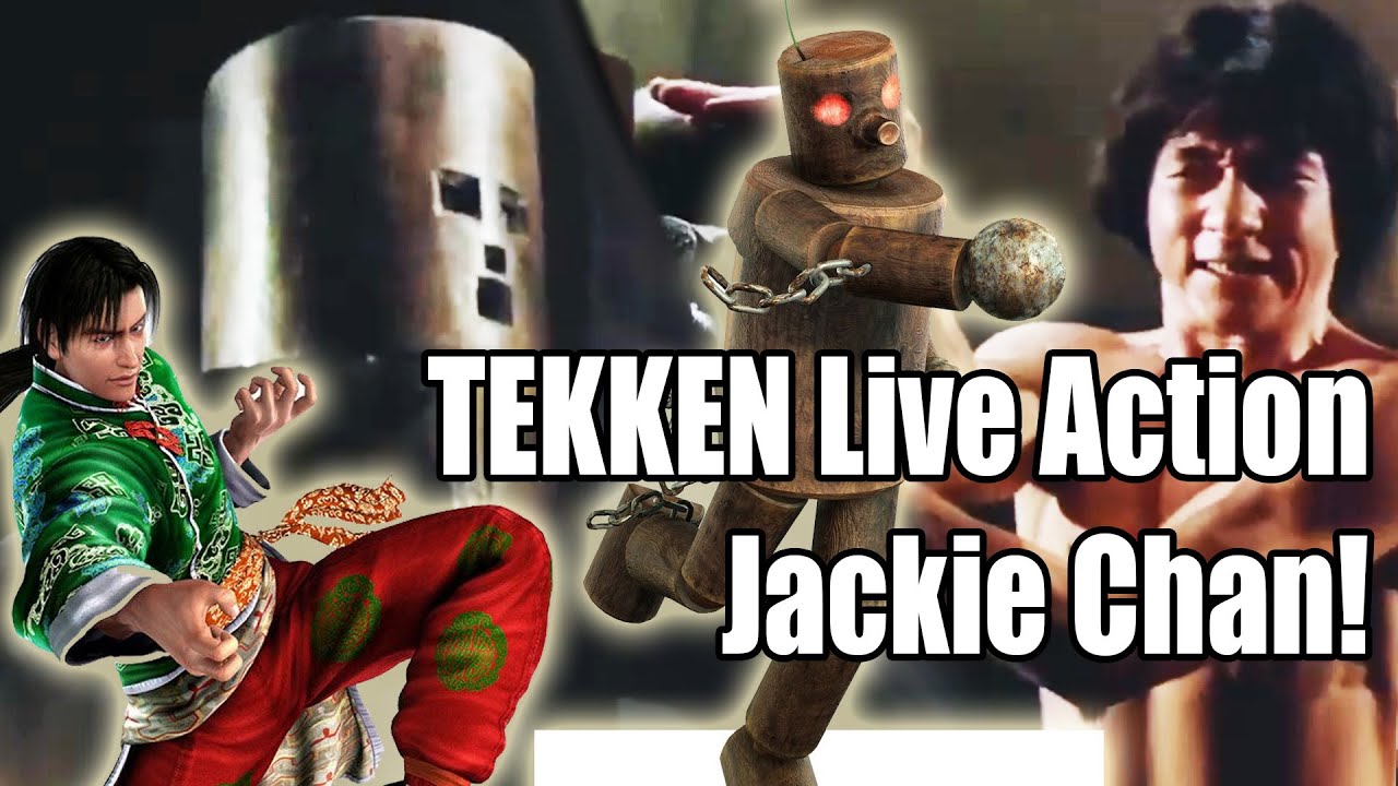 Tekken Live Action - Jackie Chan VS Real Mokujin Shaolin Wooden Men