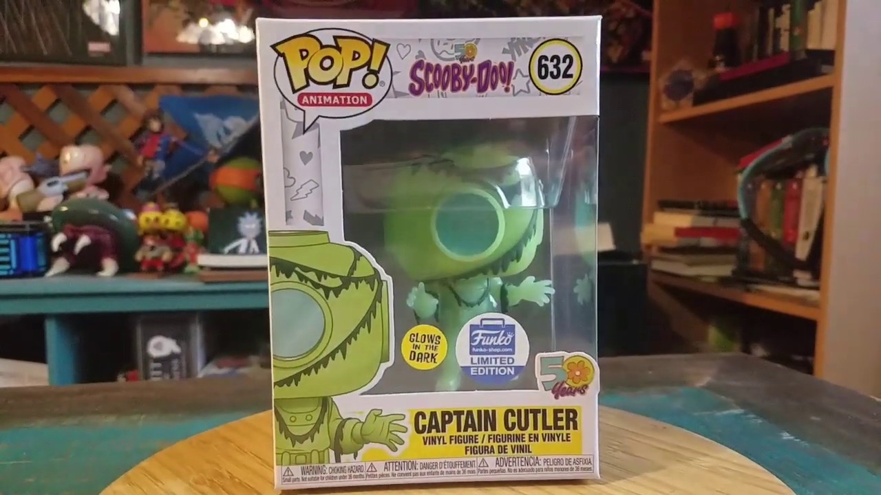 Pop! GITD Captain Cutler Scooby Doo Funko Shop Exclusive Vinyl Figure Review