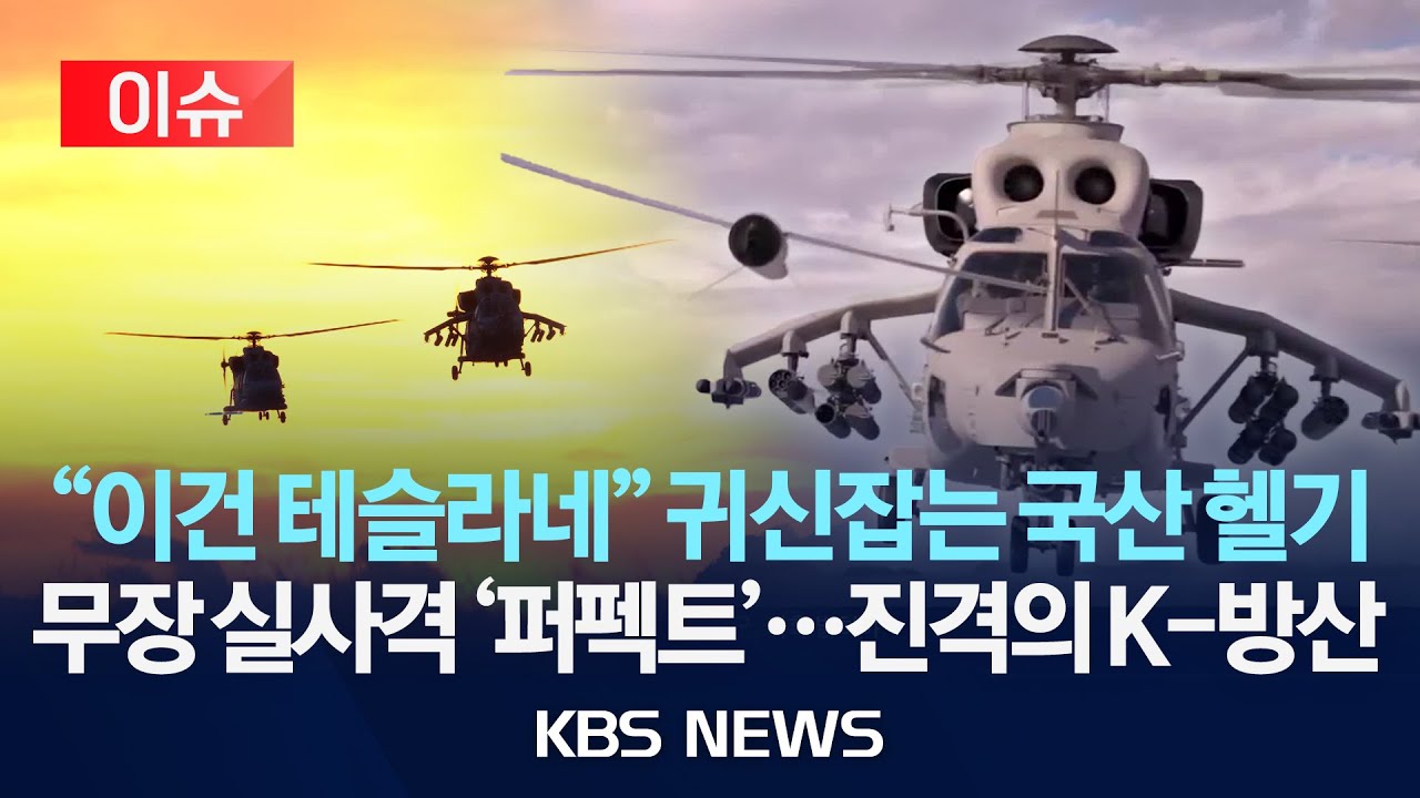 [이슈] 국산 상륙공격헬기 비행시험 완벽 분석...무장 실사격도 '완벽'/2026년 1월 2일(금)/KBS