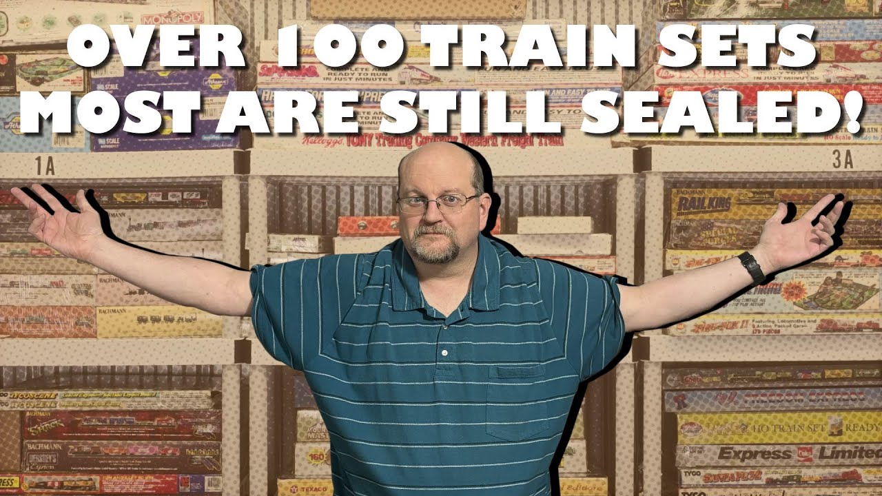 Inside My Train Set Collection - Over 100 Train Sets! Many Rare! (Tyco, Bachmann, Life-Like, IHC)