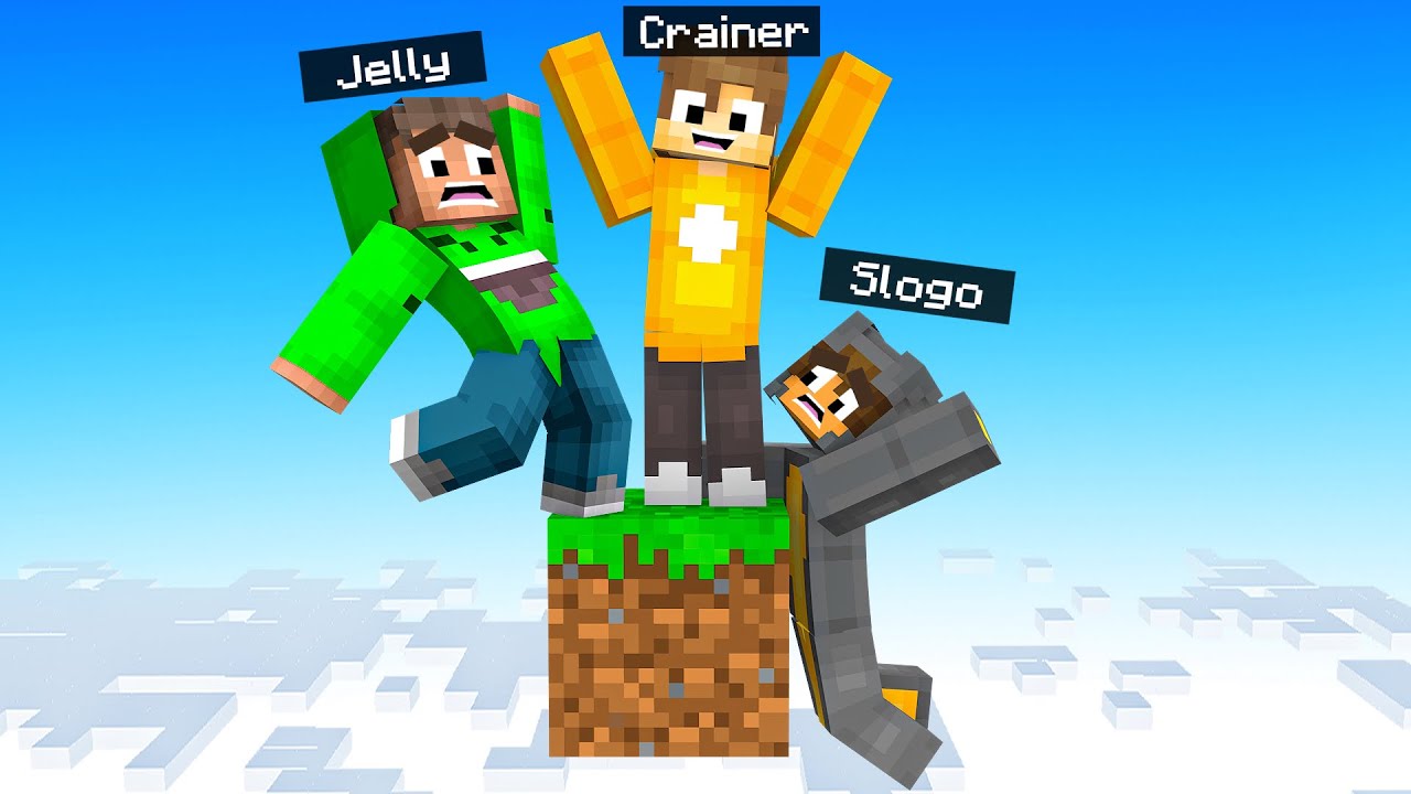 STAY On The Minecraft ONE BLOCK = WIN! (challenge)