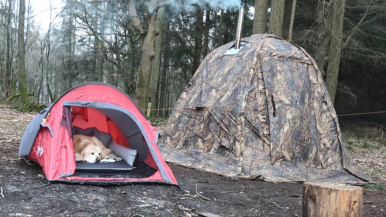 Camping with Buster | Hot Tent & Dog Tent