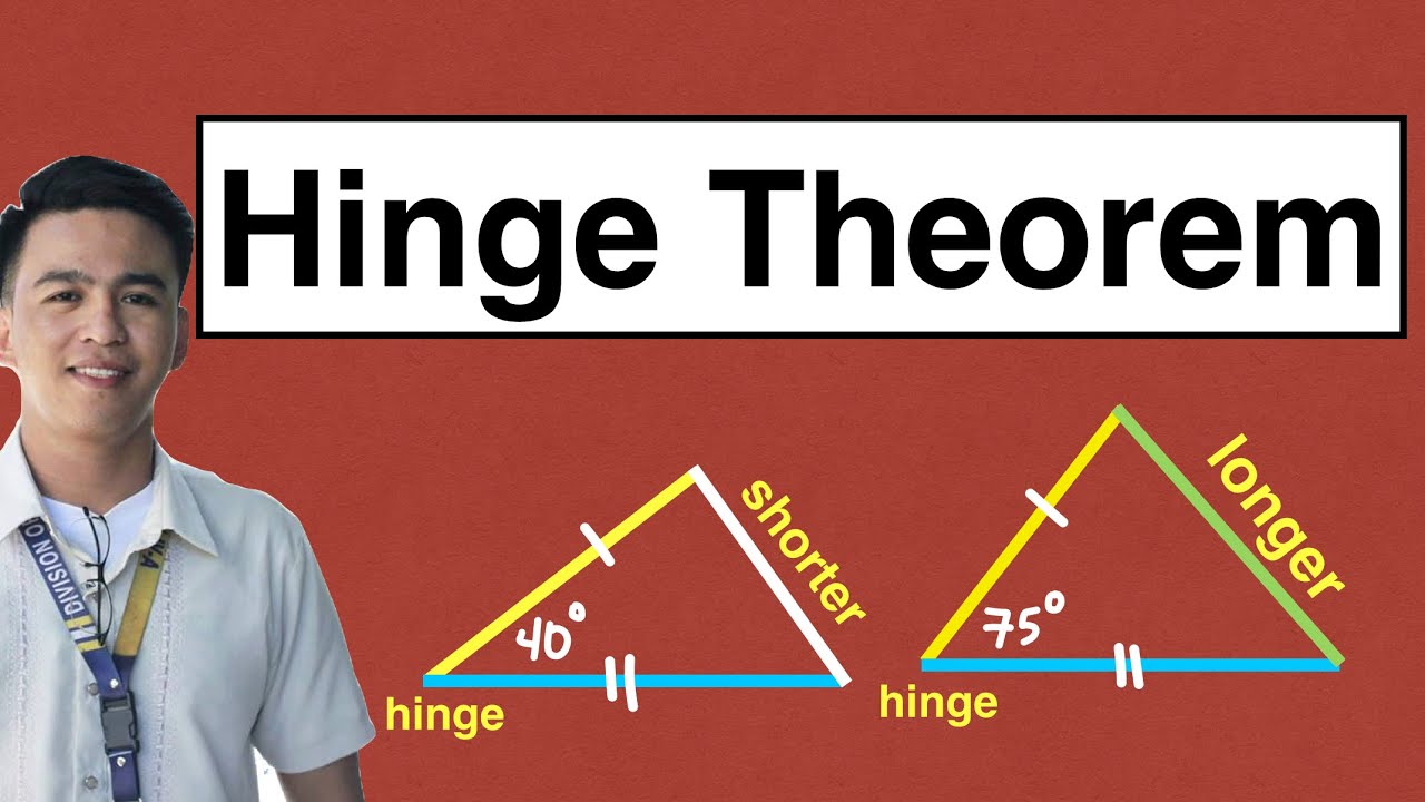 Hinge Theorem - Inequality Between Two Triangles @MathTeacherGon