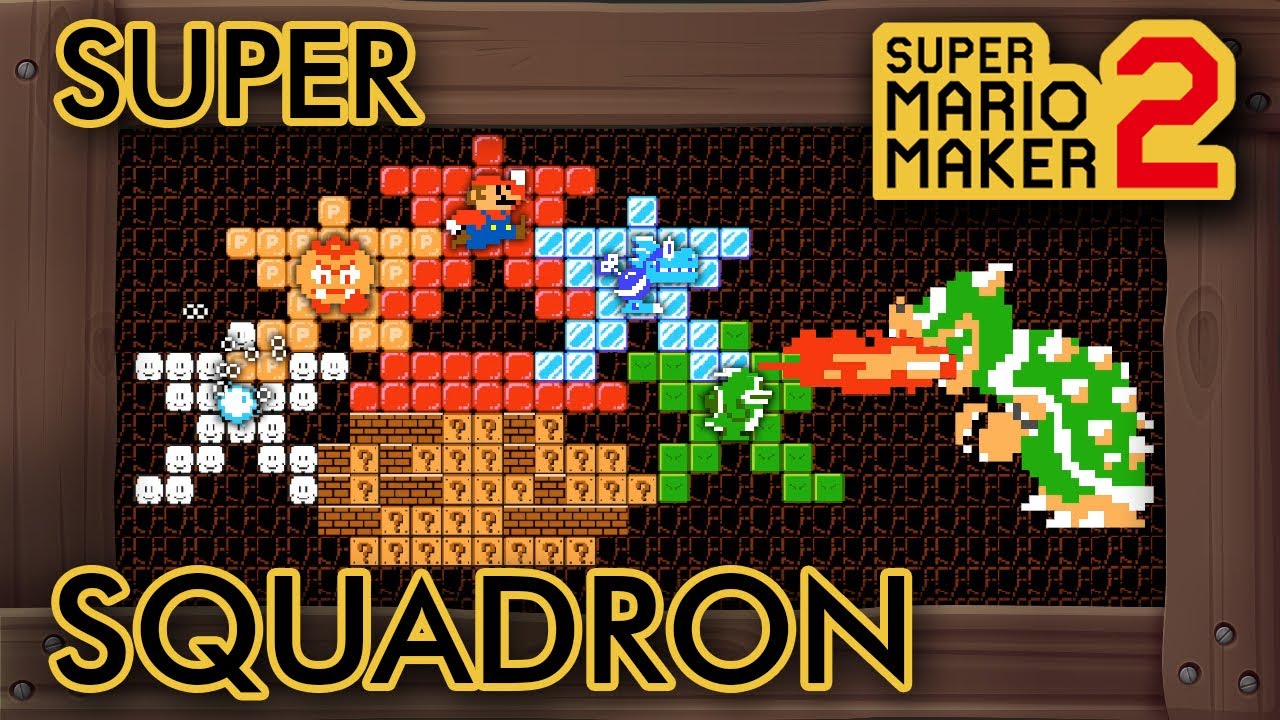 Super Mario Maker 2 - Amazing "Super Squadron vs Bowser" Level