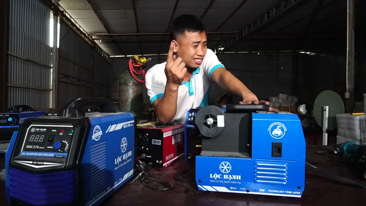 Đừng mua máy hàn mig không có khí hàn như cứt ấy . kinh nghiệm chọn máy hàn