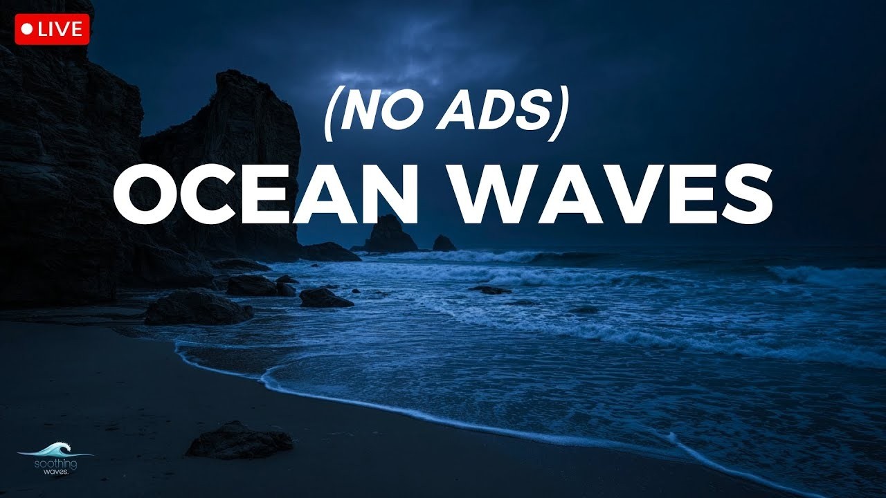 🔴 Ocean Waves for Deep Sleep | Ocean Sounds For Deep Sleeping With A Dark Screen And Rolling Waves