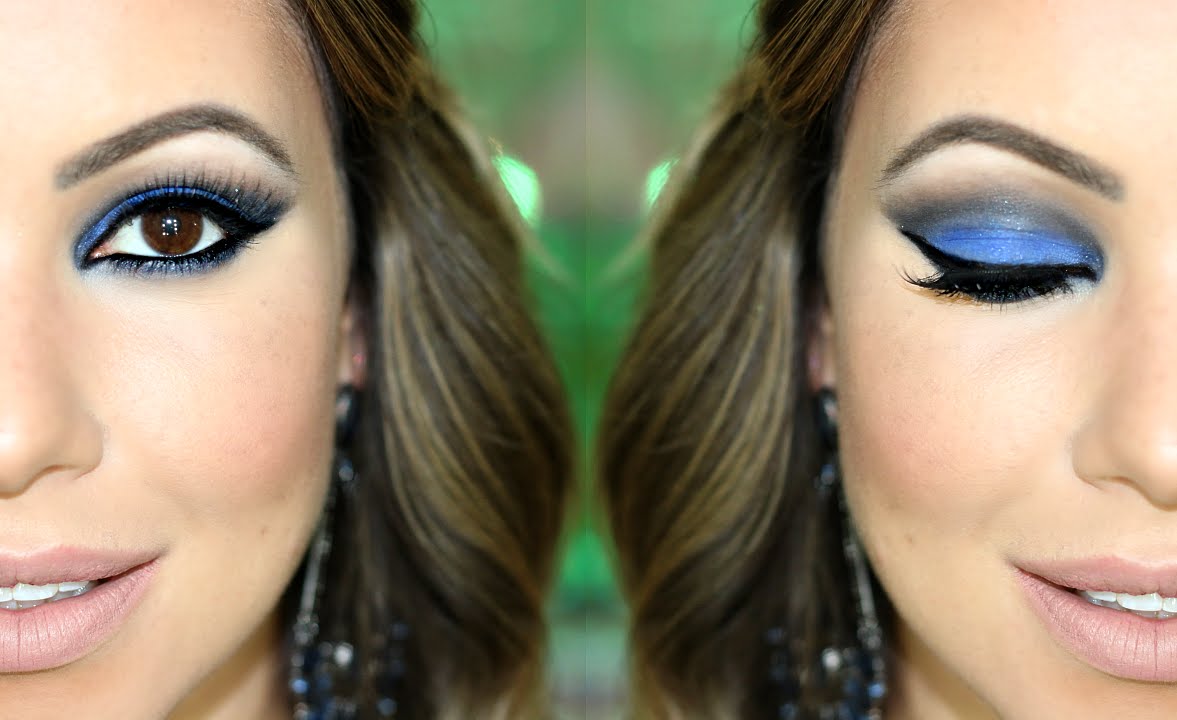 Maquiagem Azul Royal | Esfumado Fácil para Noite