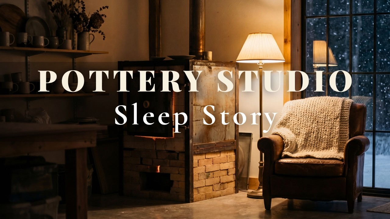 Snowy Night In A Pottery Studio – CozySleep Story For Grown Ups | Fall Asleep To