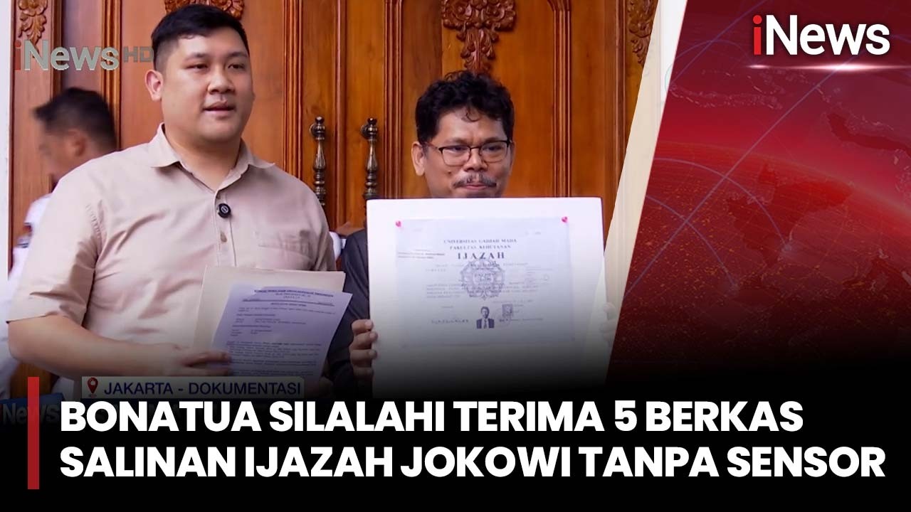 EKSKLUSIF! Bonatua Silalahi Terima 5 Berkas Salinan Ijazah Jokowi Tanpa Sensor | iNews Sore 20/2