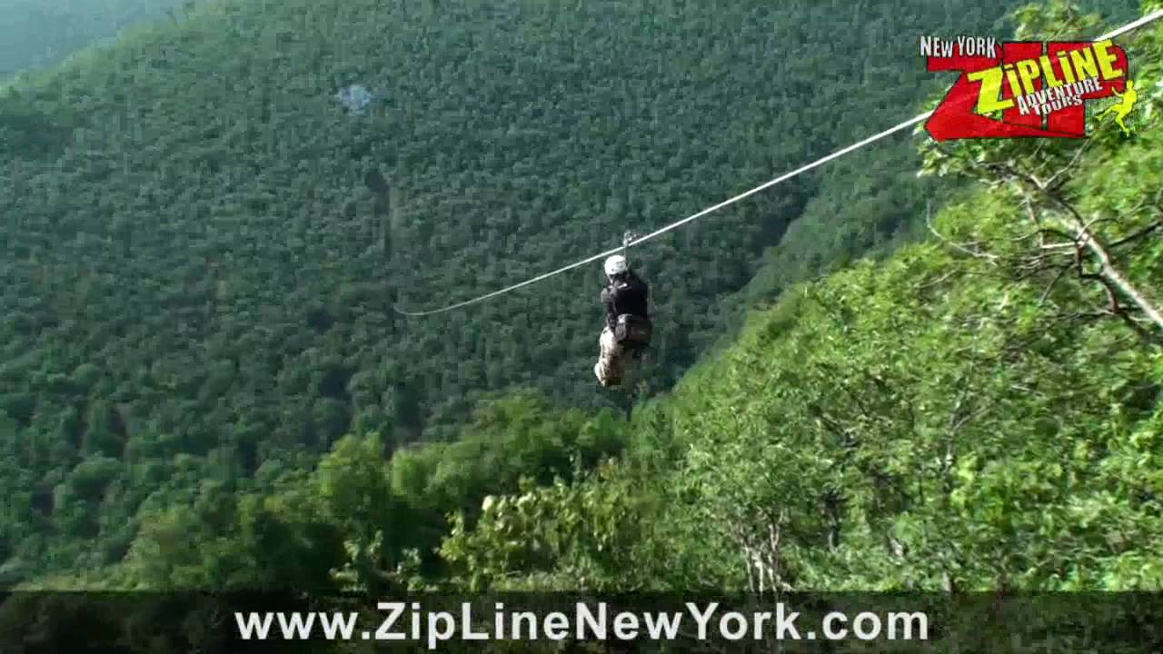 New Zipline tests at Hunter Mountain, NY