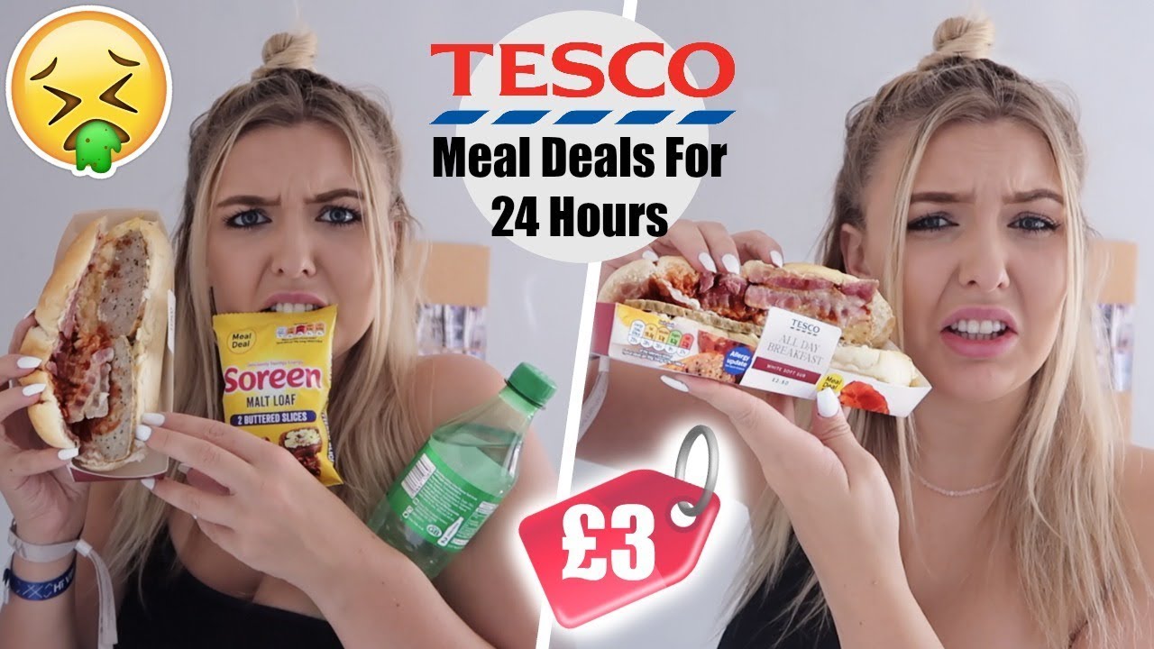 I Ate ONLY Tesco Meal Deals For 24 HOURS...