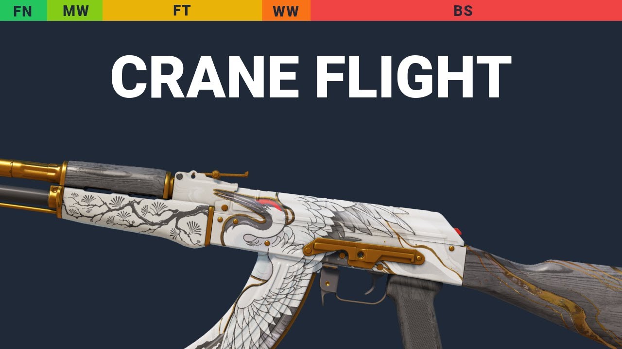 AK-47 Crane Flight - Skin Float And Wear Preview