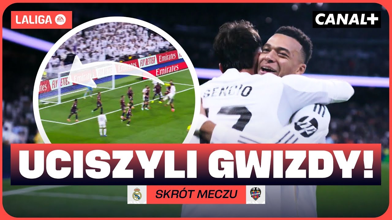 KOCIA MUZYKA NA BERNABEU! ARBELOA Z PIERWSZĄ WYGRANĄ! REAL - LEVANTE, SKR&Oacute;T MECZU