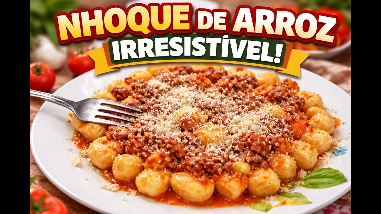 🍽️ Sobrou arroz? Faça esse nhoque incrível!