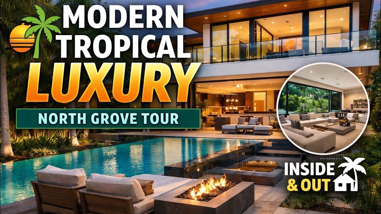 Modern Tropical Luxury Home Tour | North Grove Architectural Masterpiece