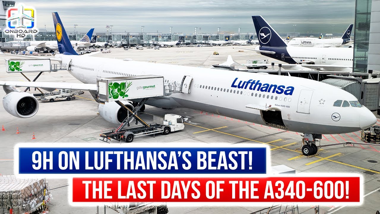 TRIP REPORT | Crossing the Atlantic on A340-600! | Frankfurt to Chicago | LUFTHANSA A340-600