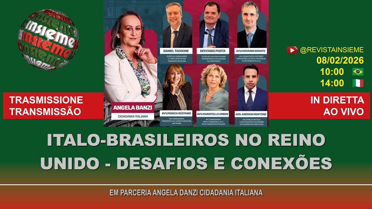 INSIEME AO VIVO | Italo-brasileiros no Reino Unido