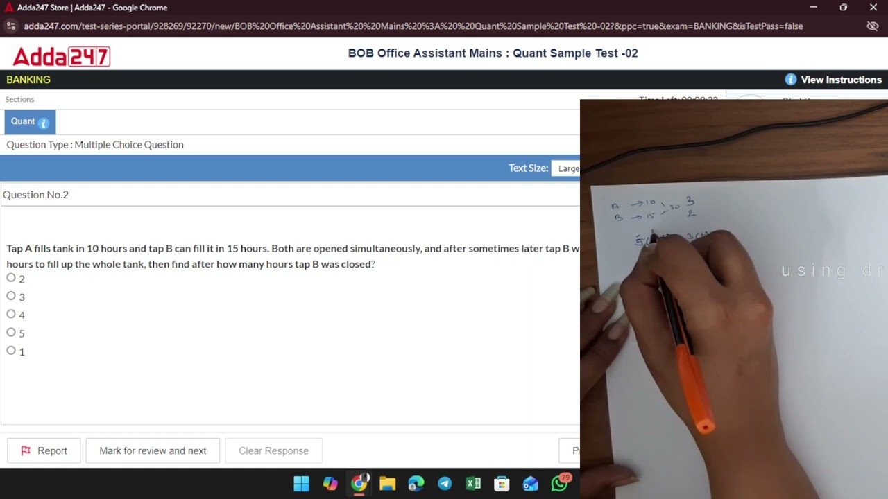 BOB QUNATS MAINS SECTIONAL MOCK 2