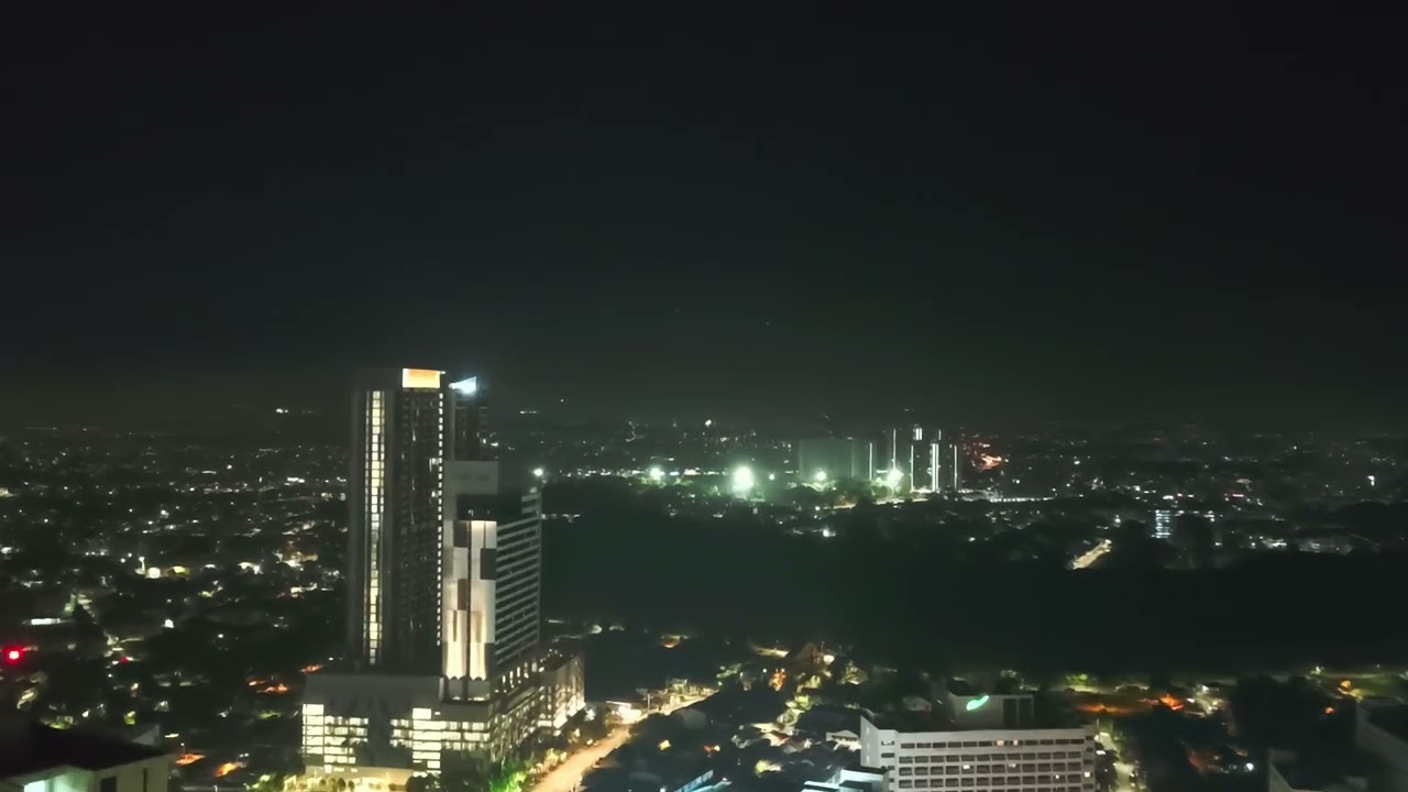 Fireworks, night before Depavali, Melaka The Shore 39th floor.