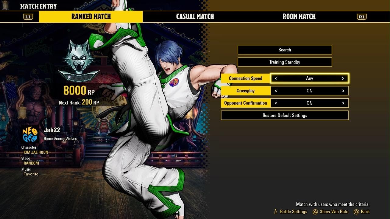 FATAL FURY: City of the Wolves: Jae Hoon combo 3