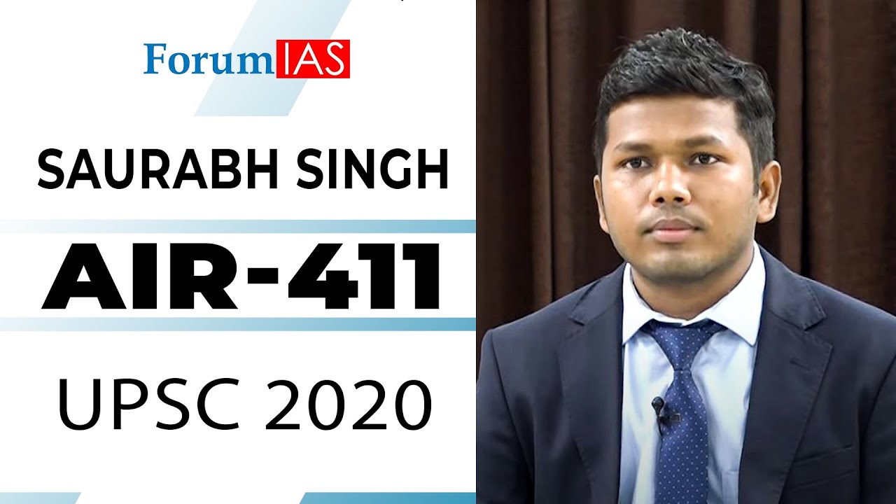 UPSC Topper || Saurabh Singh, UPSC 2020, AIR - 411