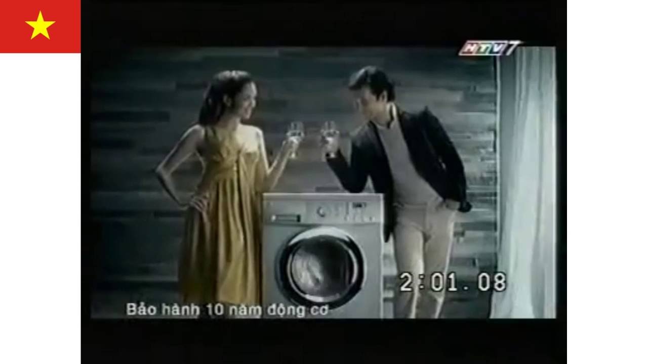 Sự khác nhau giữa 2 quảng cáo máy giặt LG Inverter Direct Drive năm 2009 của 2 nước
