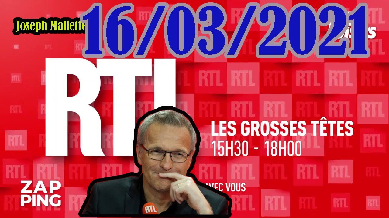 Les Grosses Têtes Émission du vendredi 13 mars 2021 | Le Best of des Grosses Têtes | Laurent Ruquier
