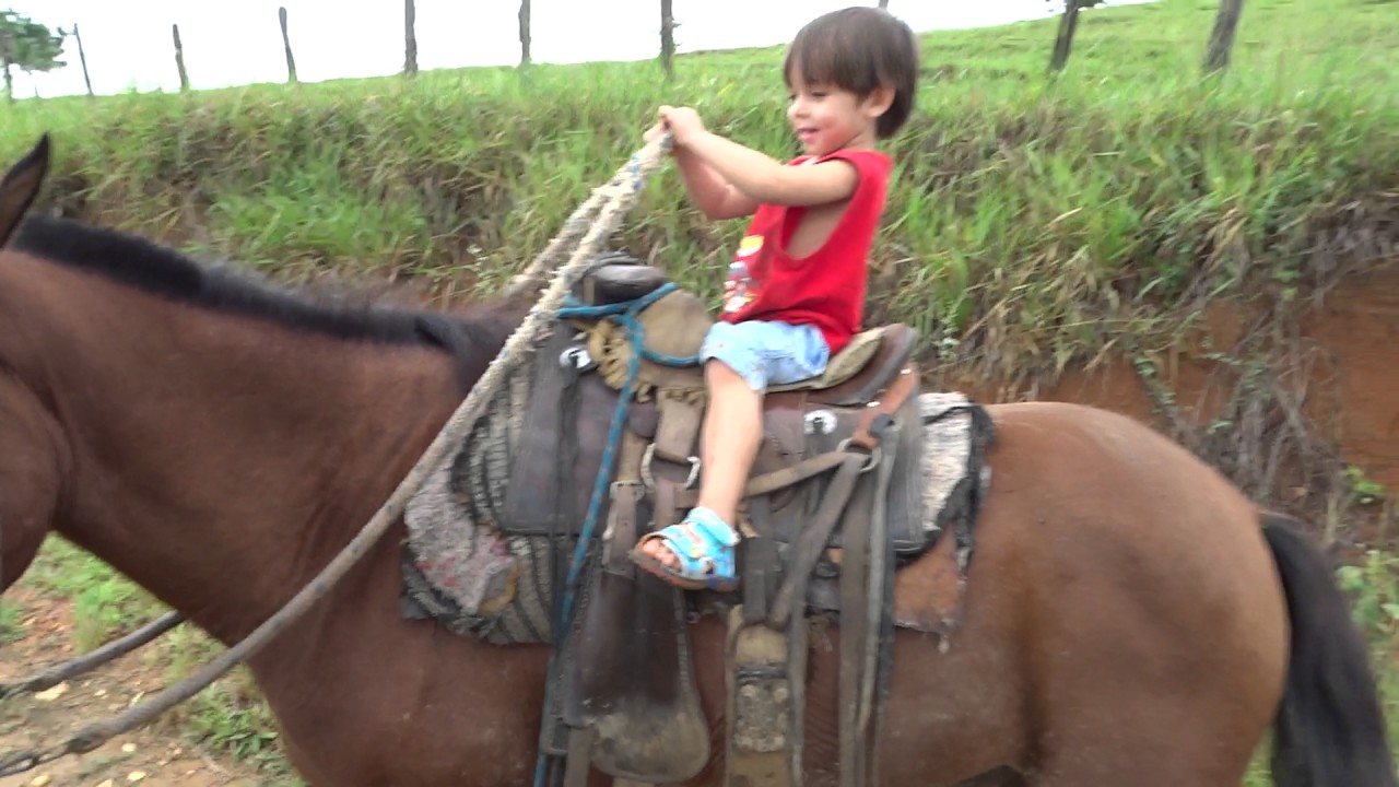 emanuel andando a cavalo(3 anos de idade).