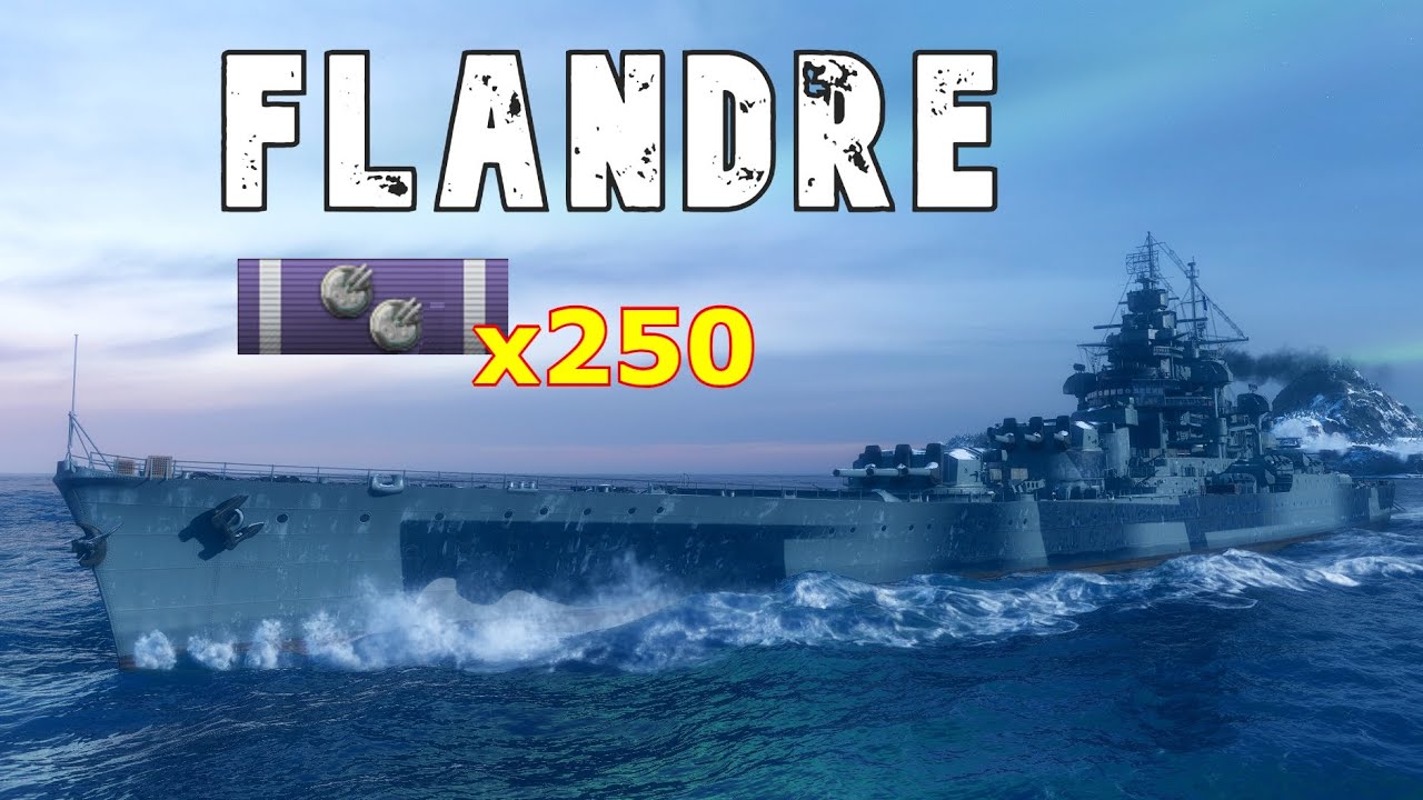 World of WarShips Flandre - 6 Kills 205K Damage