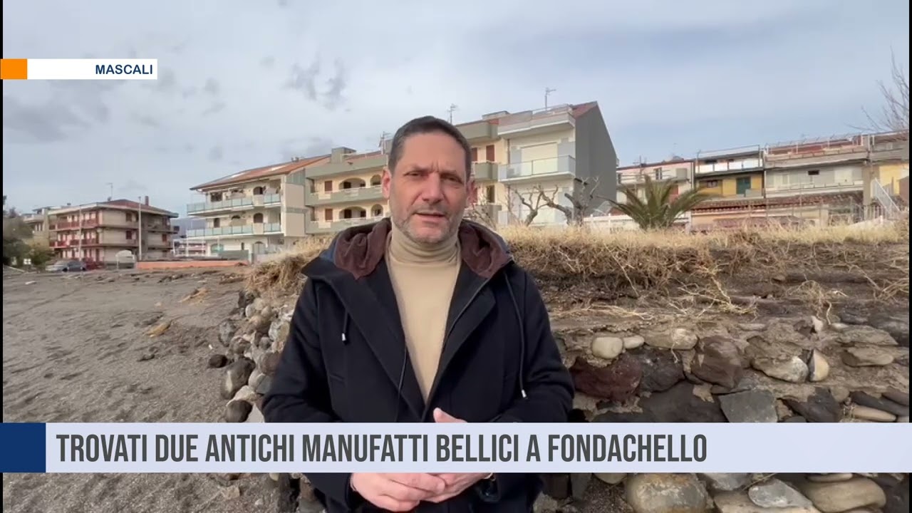 Mascali. Trovati due antichi manufatti bellici a Fondachello