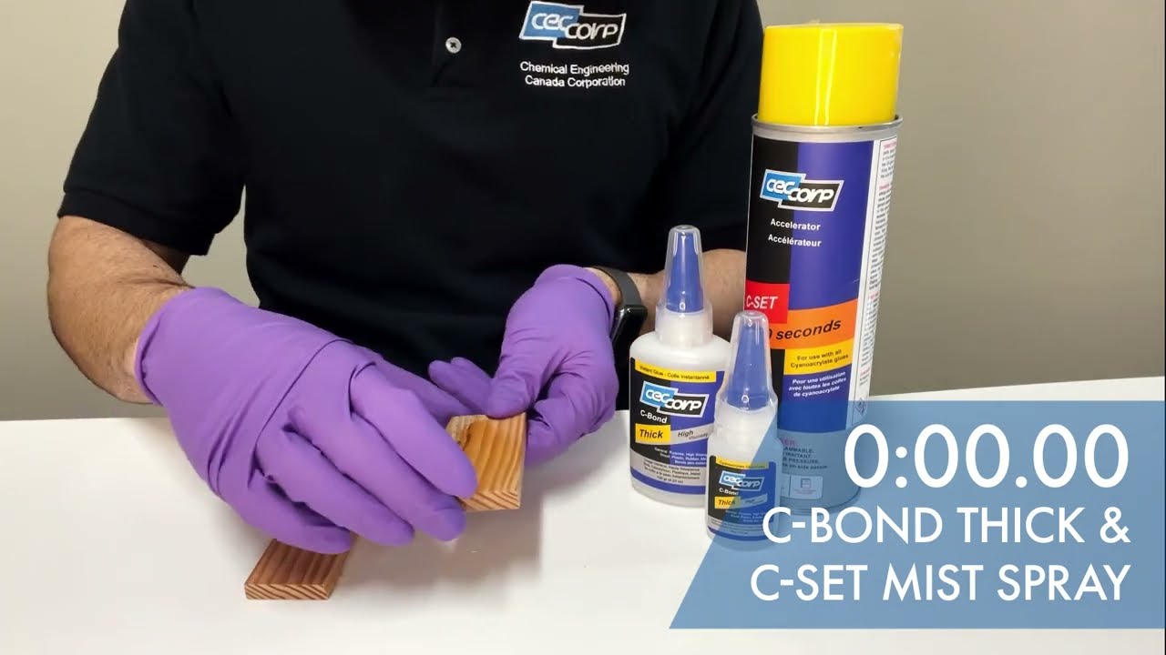 CA Glue with no Accelerator VS with Accelerator