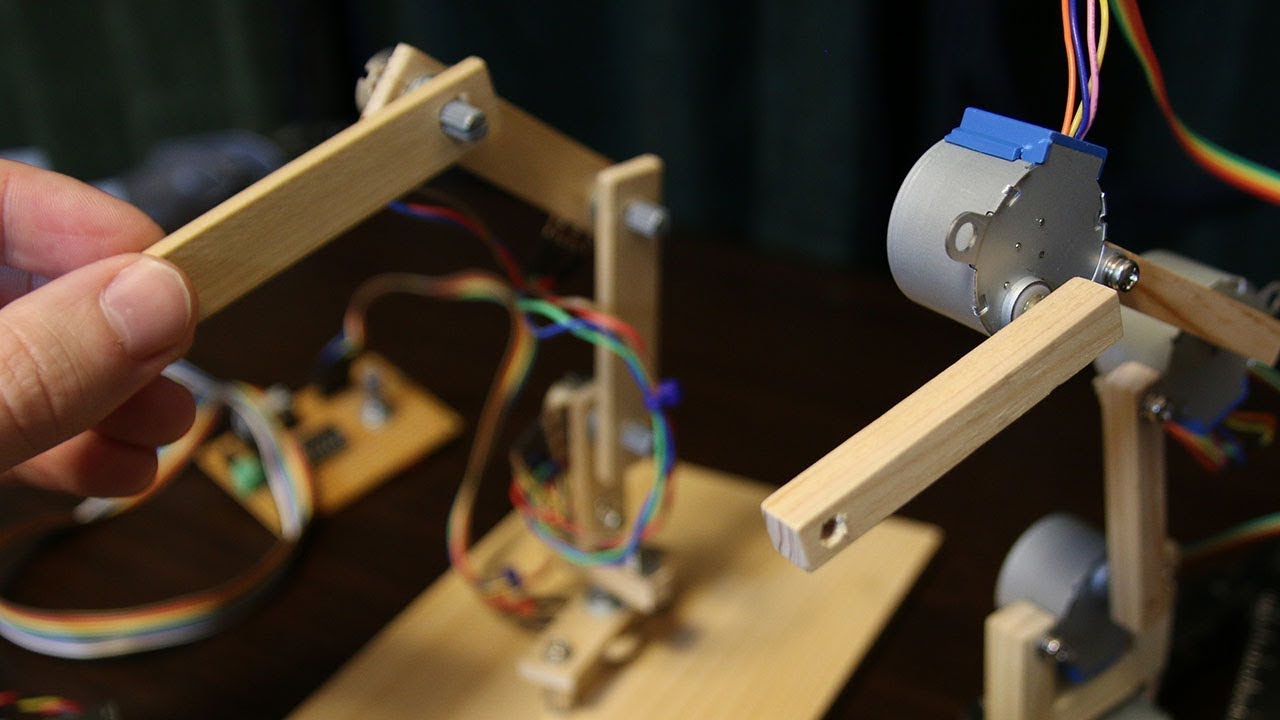 Small 4 Axis Stepper Robot Arm