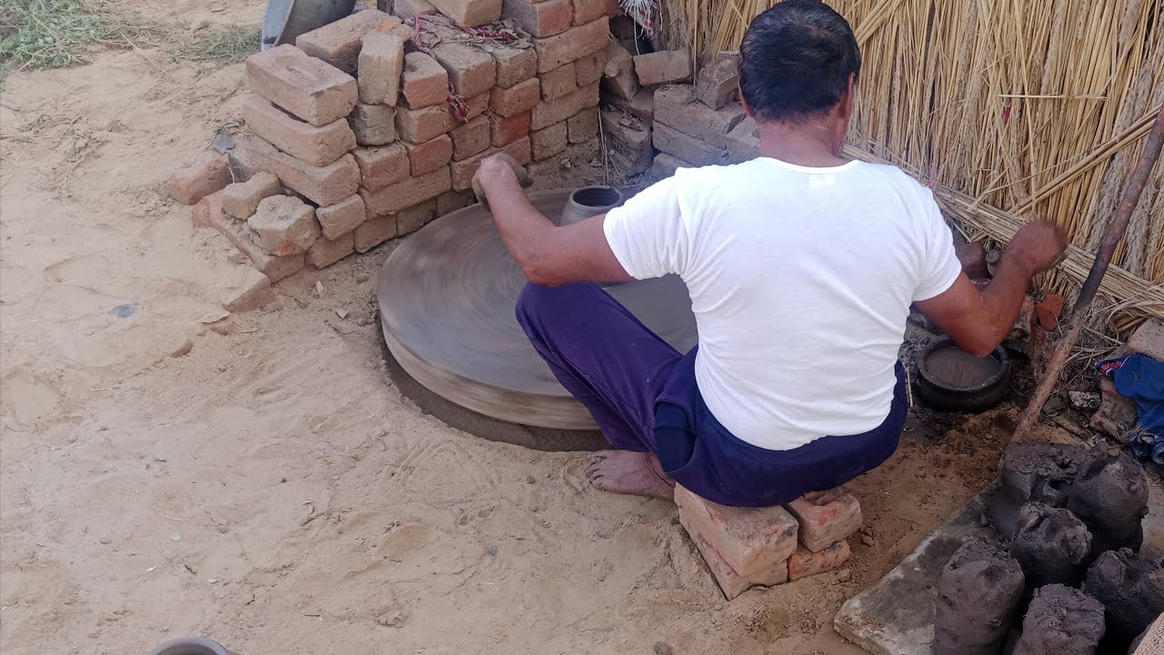#70 years old dada ji clay pot making process 💯💯💯💯