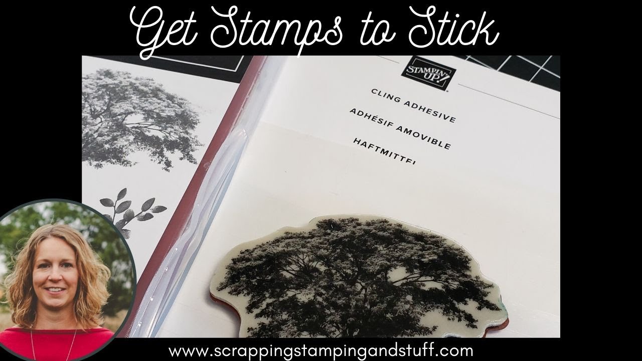 #128 Как приклеить прозрачные штампы Stampin Up — они больше никогда не отпадут от ваших блоков!