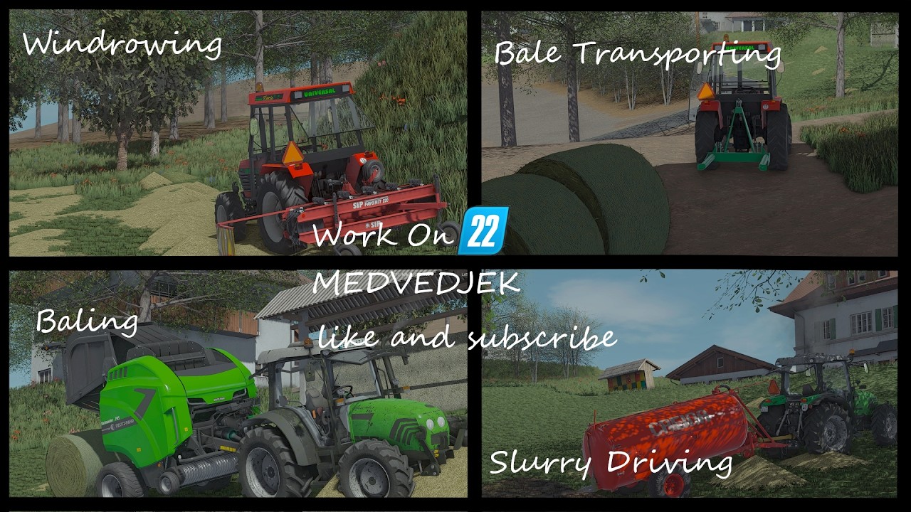 Hay Making In Medvedjek./FS22/MEDVEDJEK.