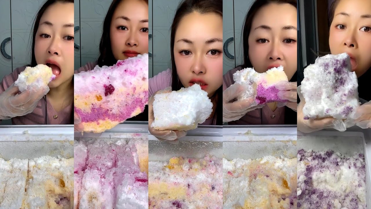 ASMR her new ice eating only bites part 10