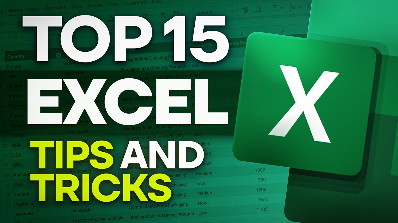 Top 15 Excel Tips and Tricks to Save Time and Speed Up Your Work
