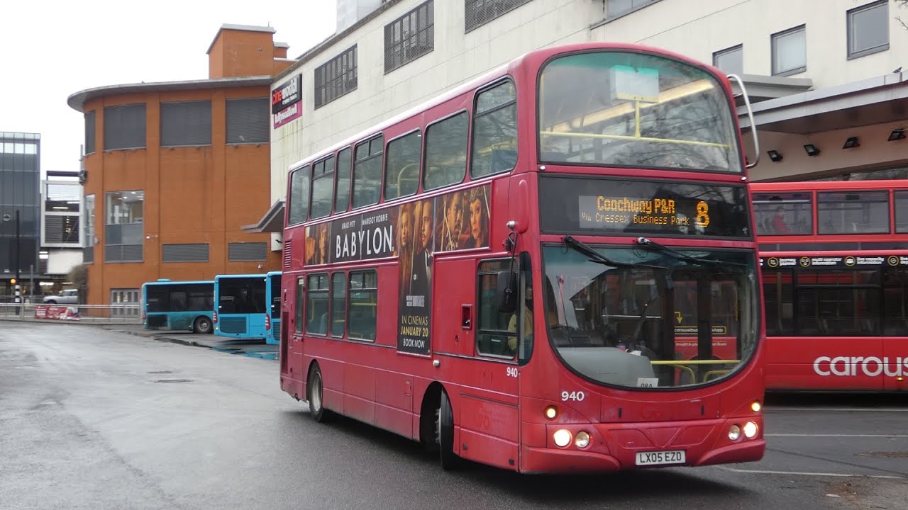 FULL ROUTE VISUAL | Carousel Buses Route 8 | High Wycombe Coachway (Circular) | 938 (LX58CWG)
