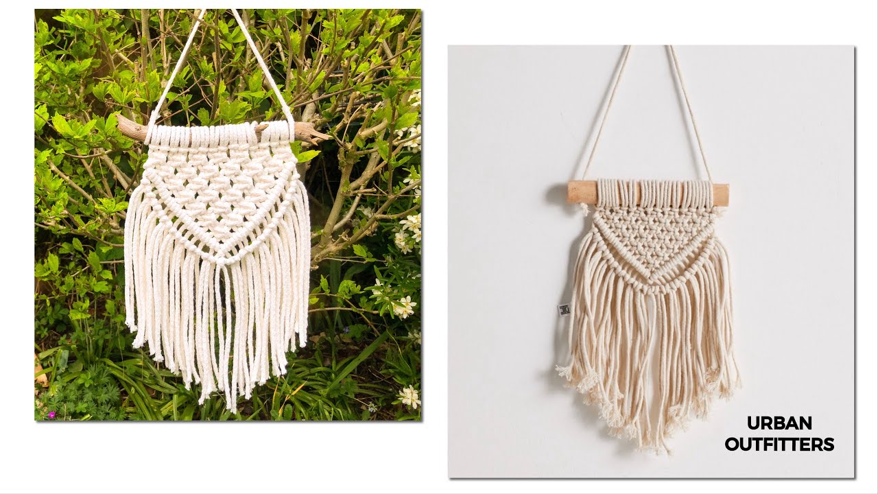 Makrome Duvar Süsü Yapımı I DIY Urban Outfitters Inspired Boho I ENG SUB