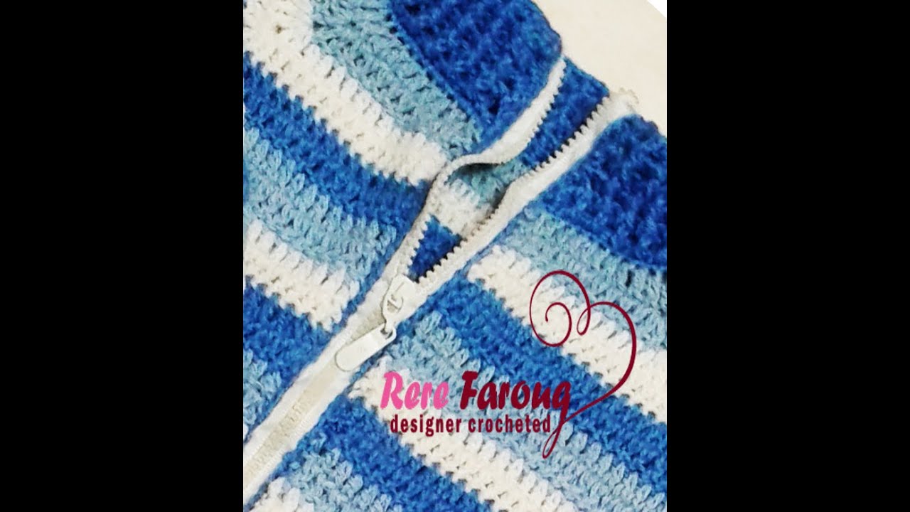 تركيب السوسته على الكروشيه او التريكو بطريقه سهلهSewing zipper on any Crochet and Knitting Project